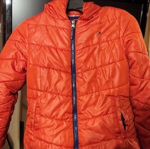 Tommy Hilfiger Kids Bright Red Puffer Coat